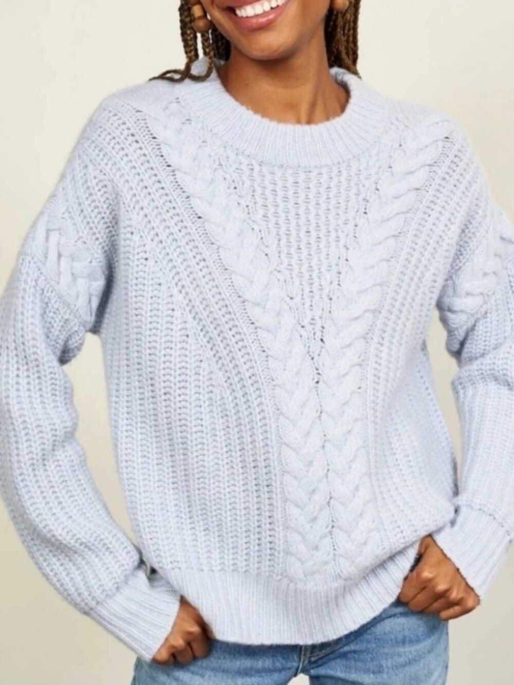 La Ligne Scotia Cable-Knit Cashmere Sweater